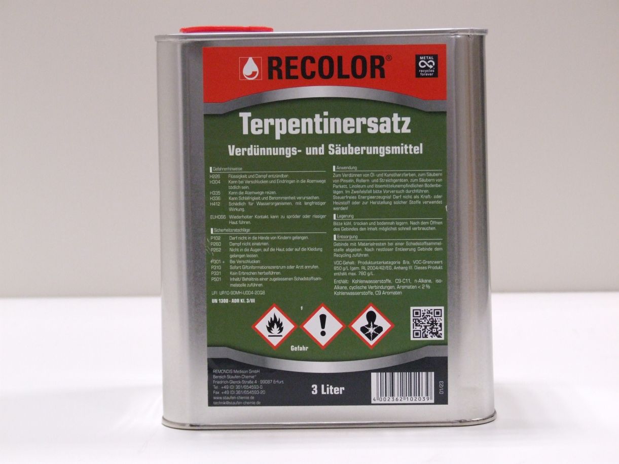 Rethmann Terpentinersatz 

3 l-Kanister, 603204

