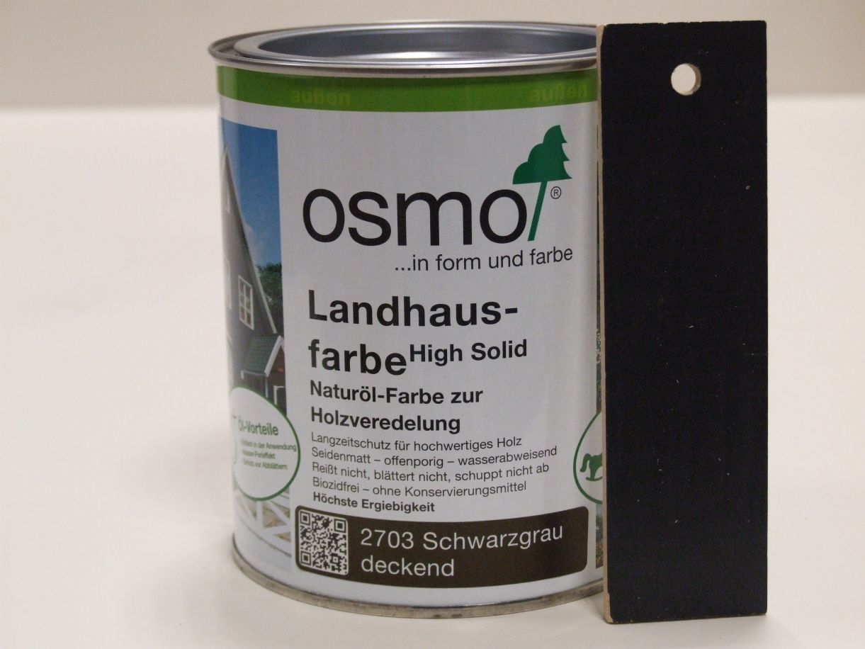 OSMO Landhausfarbe Schwarzgrau 2703; 

0,75 l; 11400013


