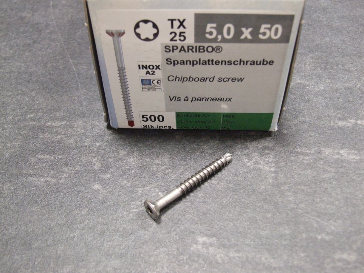 SPARIBO Bohrschraube 5x50 mm, 

Edelstahl A2, 39254/9



