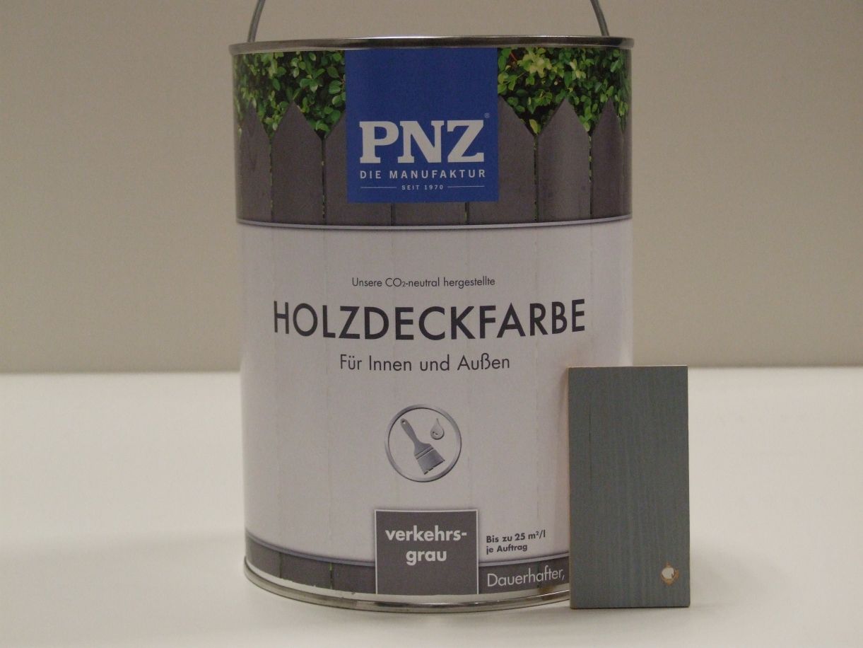 PNZ Holzdeckfarbe verkehrsgrau, 2,5 l; 75010

