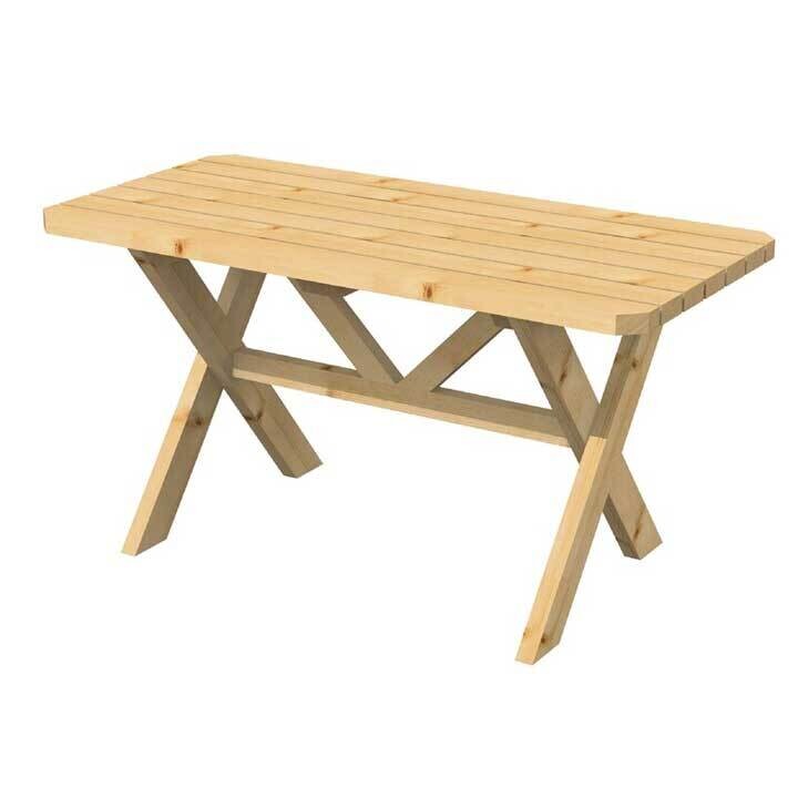 Gartentisch "Waldfee" 

145x69x75 cm Lärche roh 

Art. 517254

