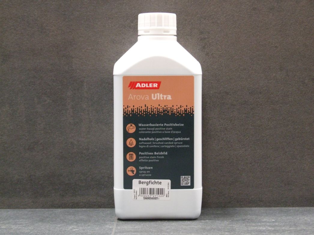 Adler Arova Ultra Positivbeize, 

Farbton Bergfichte, 1 l-Gebinde 136005600711

