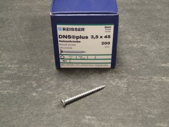 DNS plus Spanplattenschraube, 3,5x45 mm, 

VG, TX20, blau passiviert, 200 St./VE, 524711 

