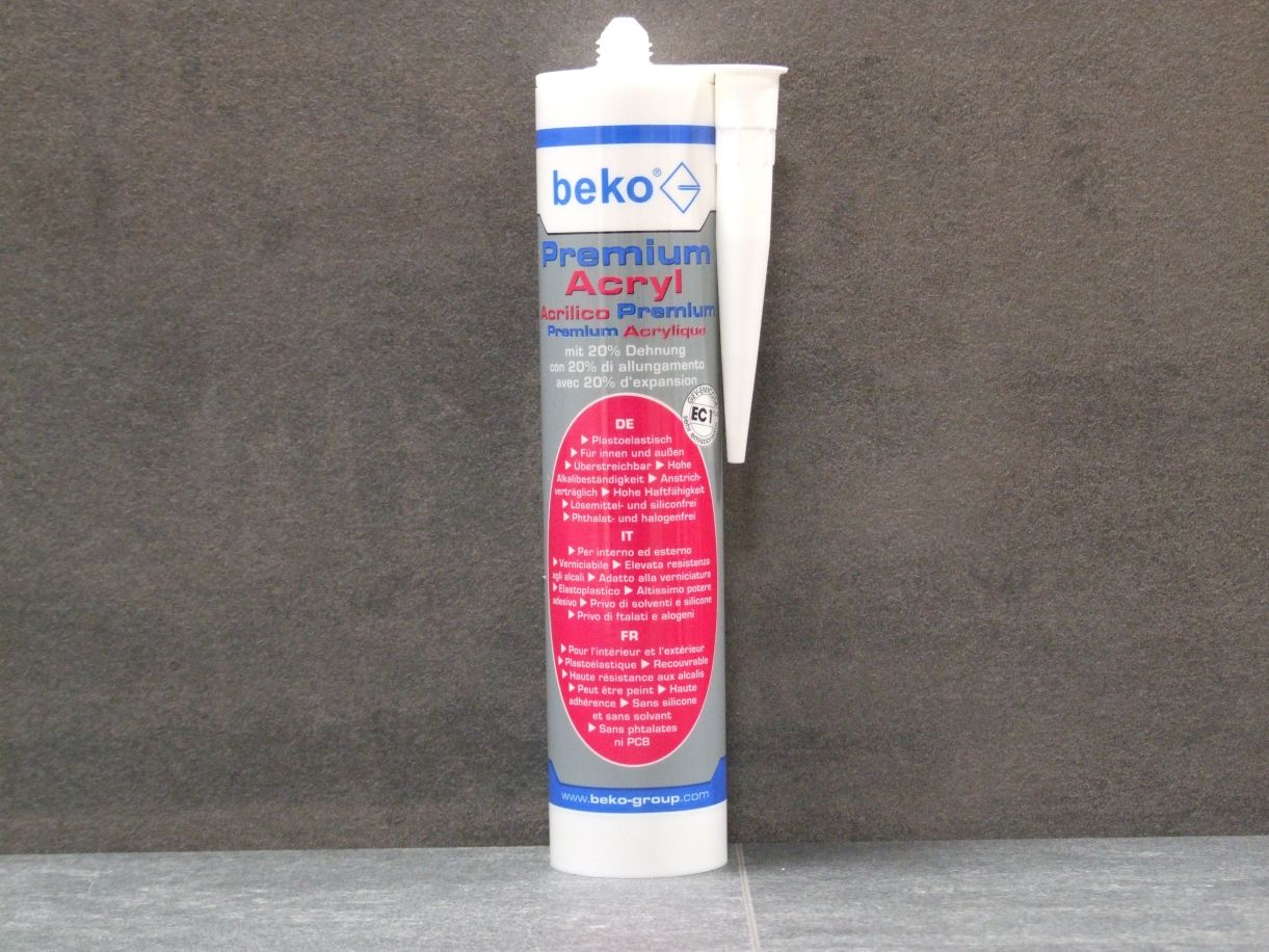 BEKO Acryl Flex mit 20 % Dehnung,

weiß, 310 ml, 230300020

