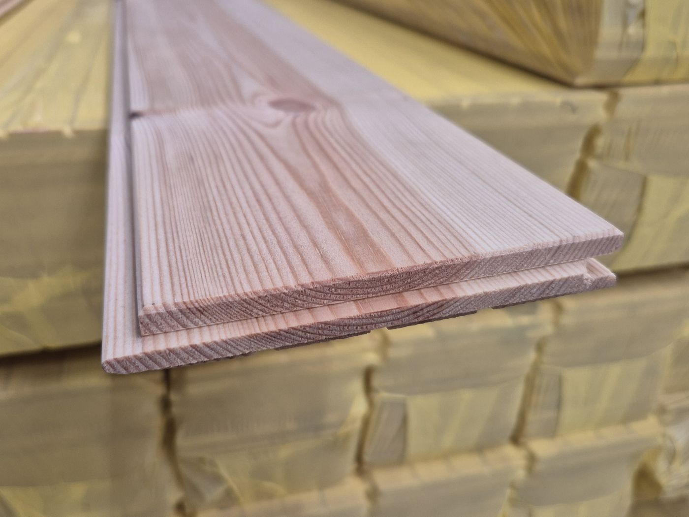 Massivholzdiele nord. Kiefer B-Sortierung

unbehandelt, gehobelt, rundum N+F, 

HF ca. 10% +/-2% 15x111x2050 mm

8 St./Bund - Art. 32111401 (Sonderprogramm)

