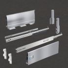 Hettich Innotech Schubkastenzargen 470 mm, 

H= 144 mm, mit Schubkastenführung, 

mit Rückwandverbindern, mit Frontbefestigung, 

13220/45312/9007355/9007356/1065191

