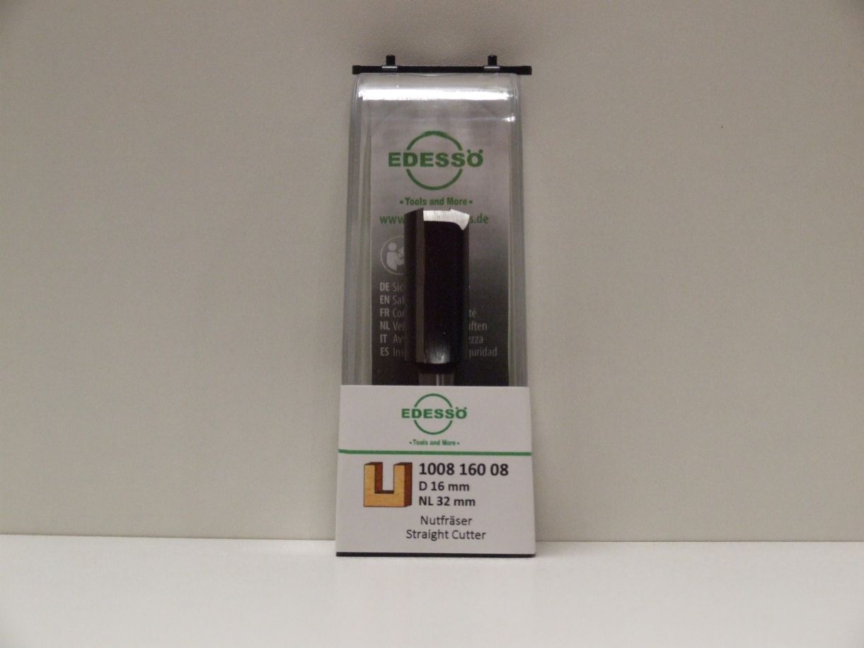 HW-Nutfräser D 16 mm, NL 32 mm,

Schaft 8 mm; 100816008

