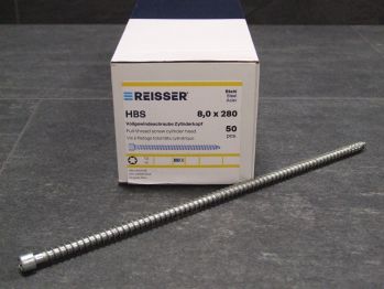 HBS Vollgewindeschraube, Zylinderkopf, TX40

8x280 mm, verzinkt, 713177

