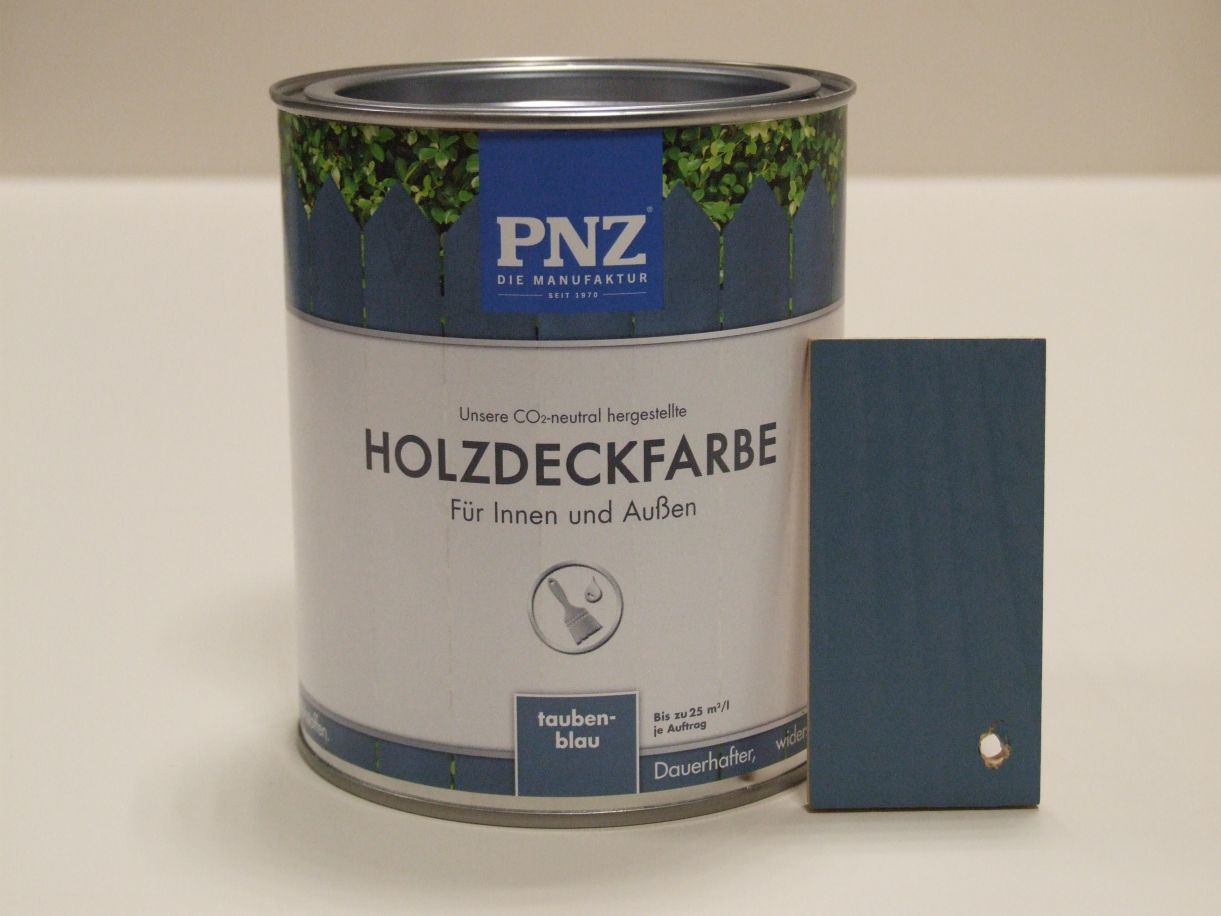 PNZ Holzdeckfarbe taubenblau, 0,75 l; 75034

