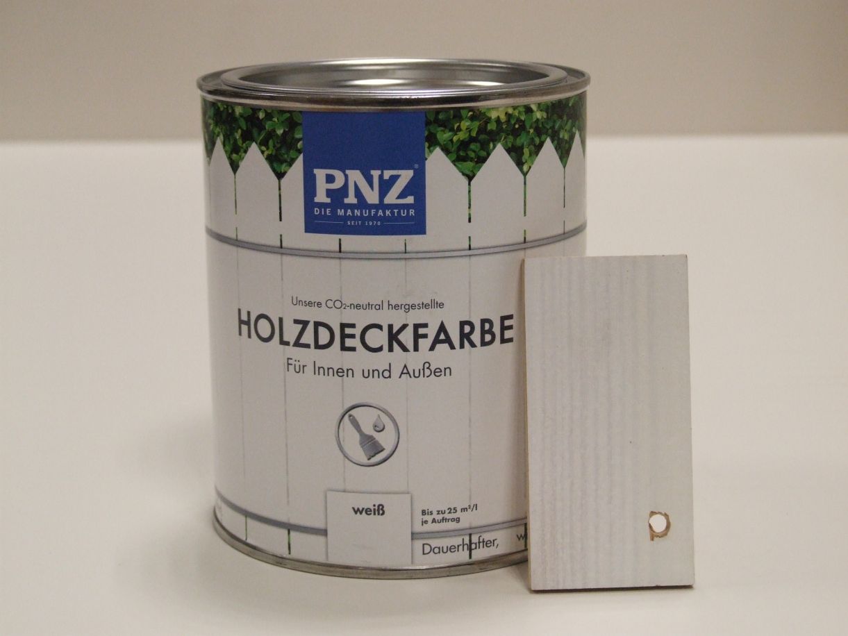PNZ Holzdeckfarbe weiß, 0,75 l; 75030


