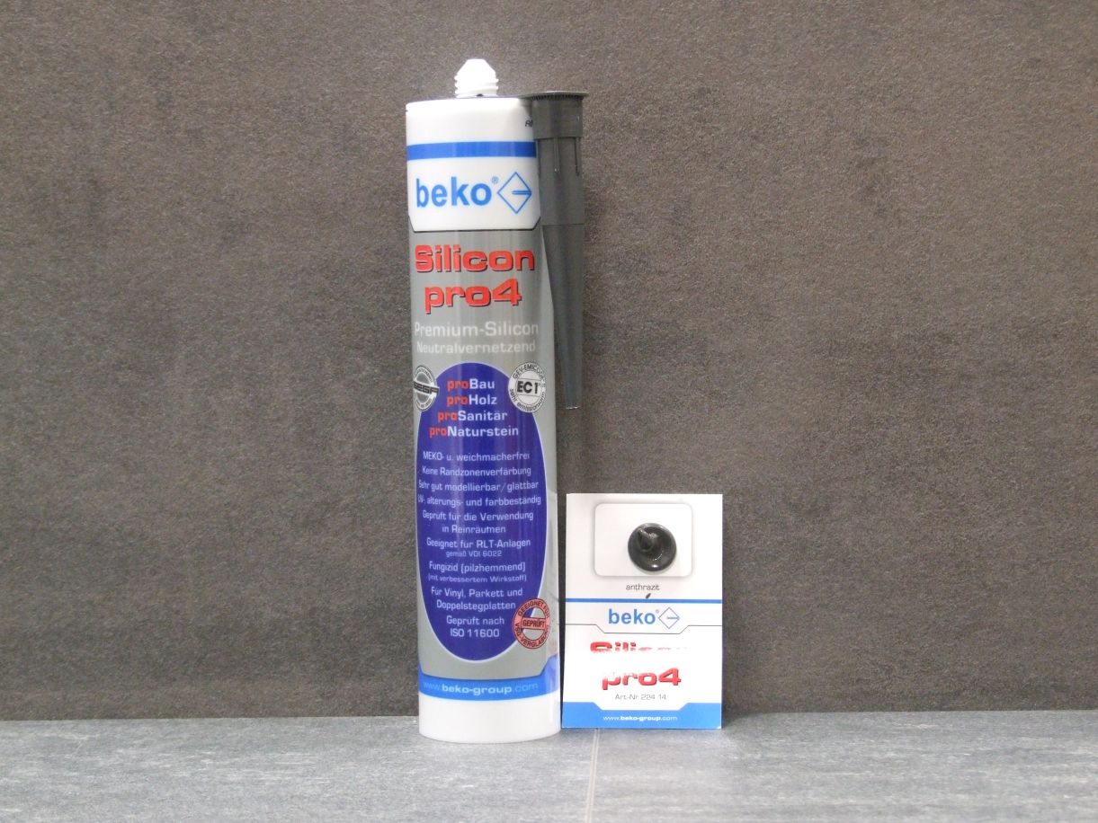 Silicon pro4 Premium neutralvernetzende 

Dichtmasse, Farbe anthrazit, 310 ml, 224 14

