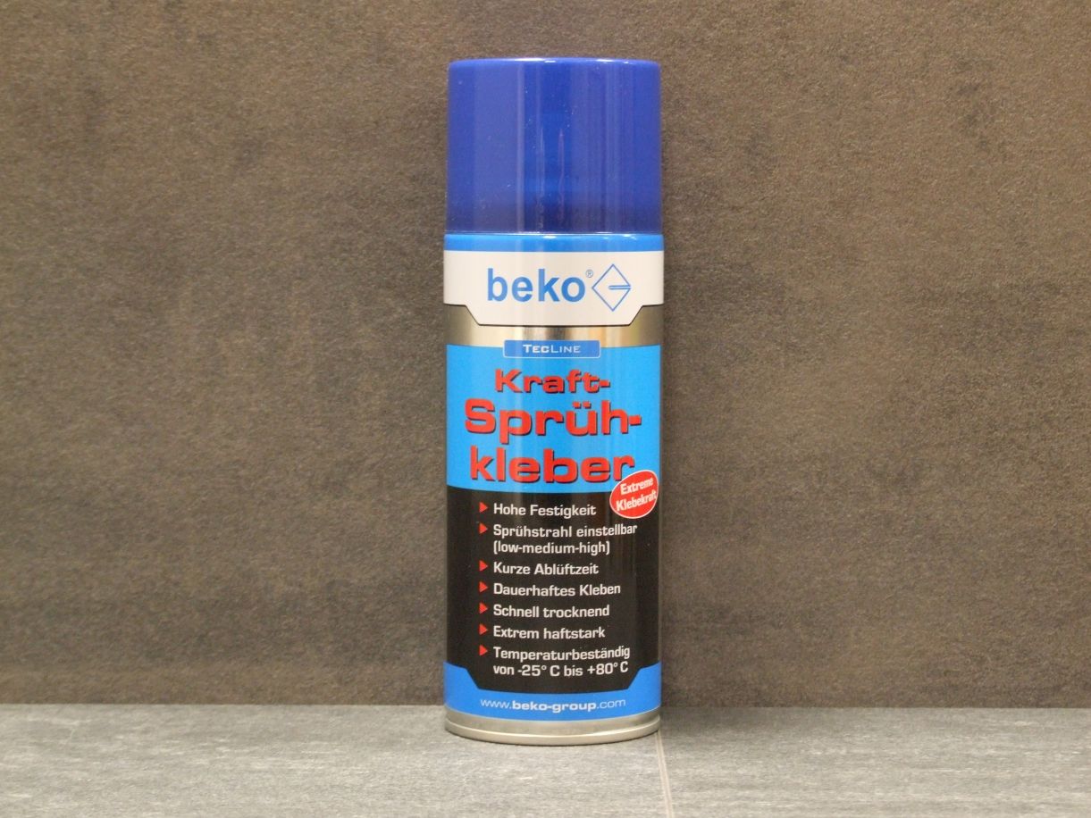 BEKO TecLine Kraft-Sprühkleber, 

gelblich-transparent, 400 ml, 260 1 400

