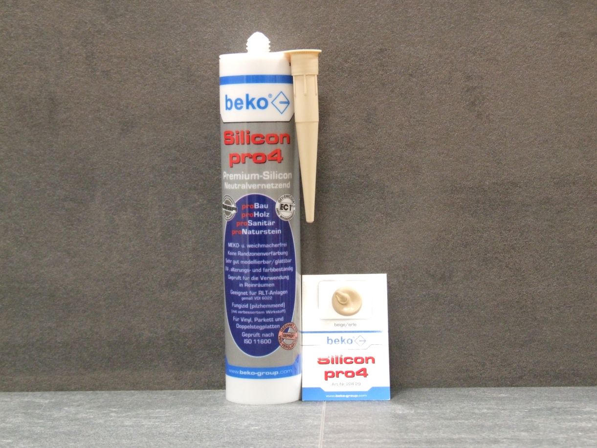 Silicon pro4 Premium neutralvernetzende 

Dichtmasse, Farbe beige/erle, 310 ml, 224 29

