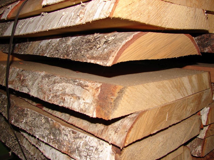 unbesäumte Bohlen 52mm Birke, KD

Holzfeuchte ca. 10-12%

