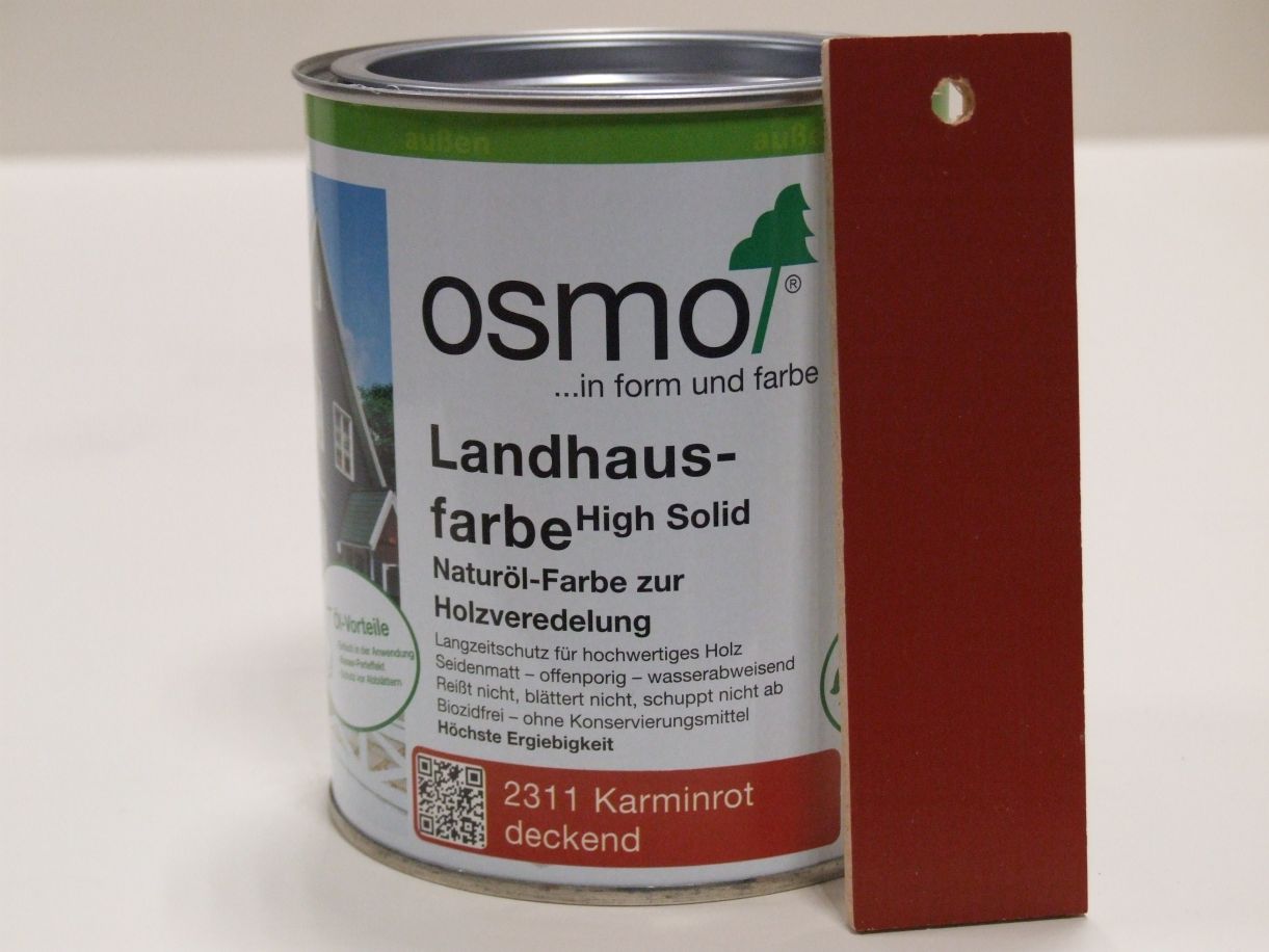 OSMO Landhausfarbe Karminrot 2311;

0,75 l; 11400126

