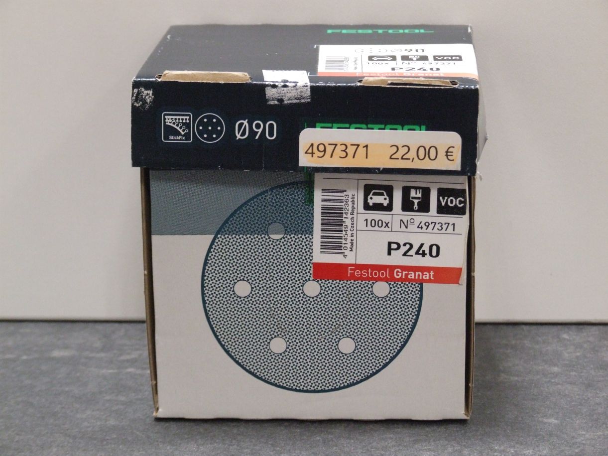Schleifscheiben STF D 90/6 Korn 240, 

Granat, 497371;  100 St./VE

