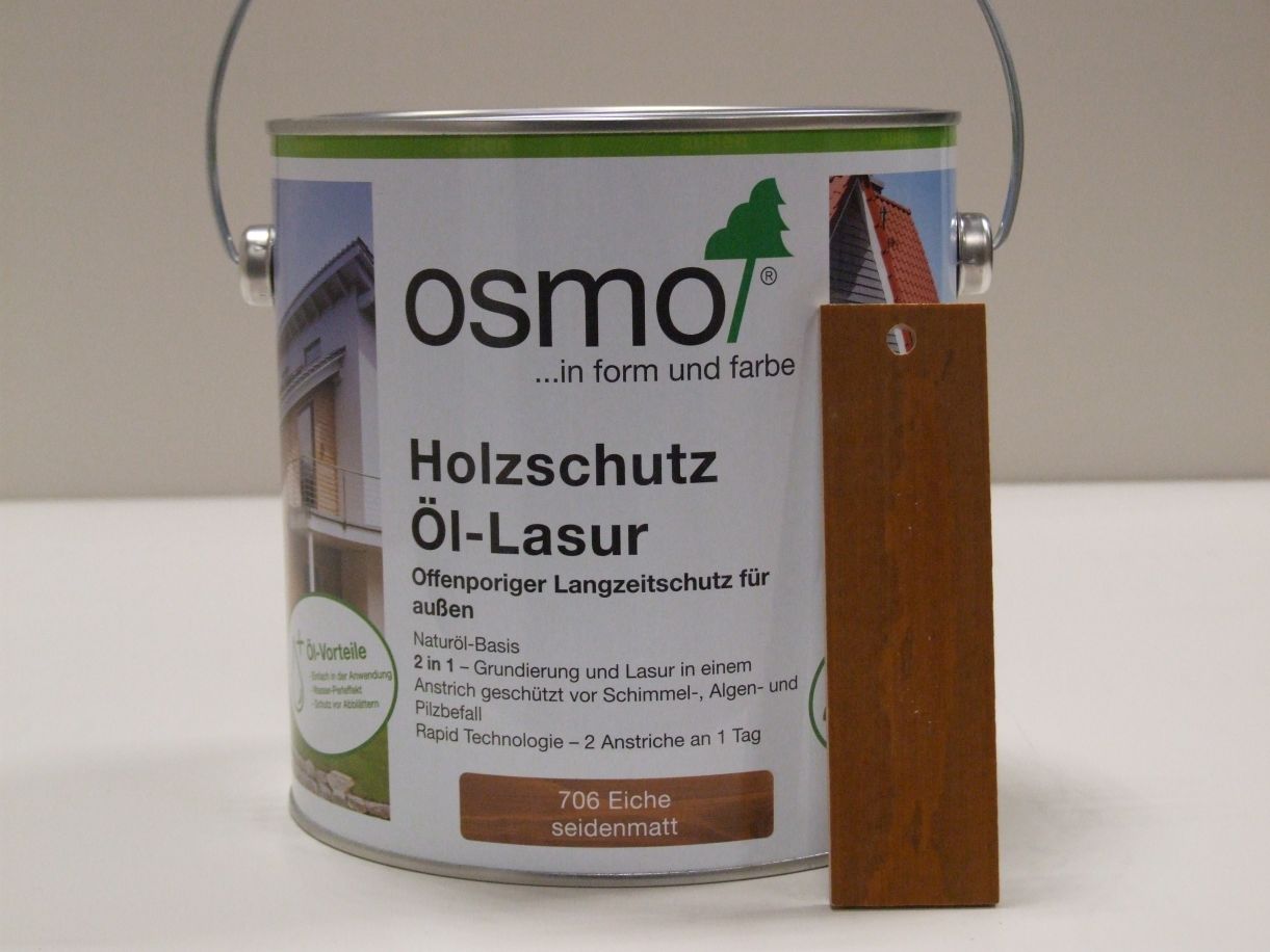 OSMO Holzschutz-Öl-Lasur Eiche 706, 

2,5 l, 12100008


