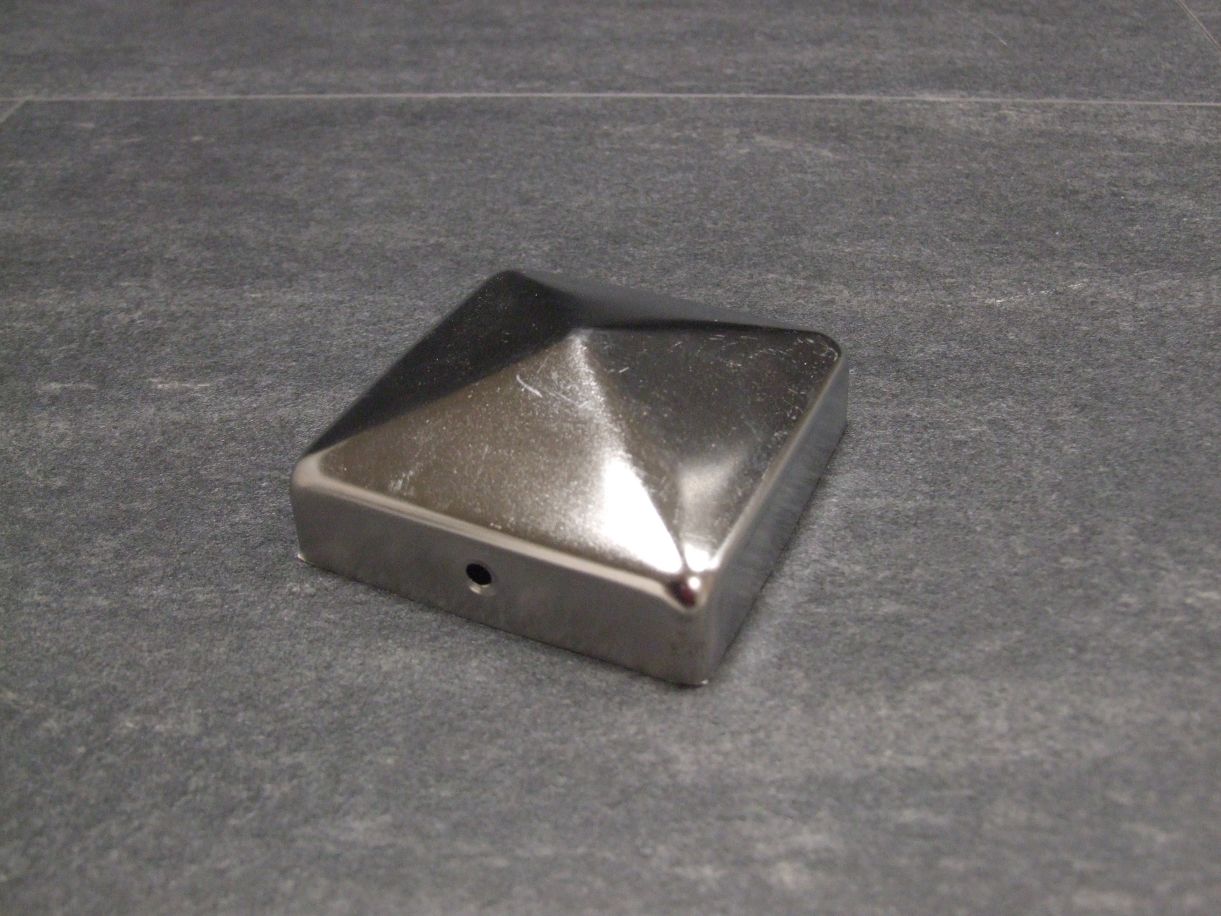 Pfostenabdeckkappe Trapez,

90x90 mm, Edelstahl, 327071

