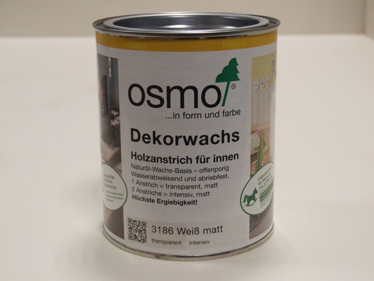 OSMO Dekorwachs weiß matt 3186, 

0,75 l; 10100409

