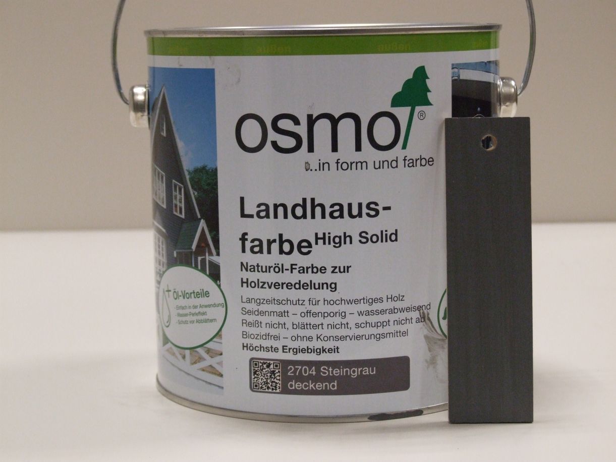 OSMO Landhausfarbe Steingrau 2704;

2,5 l; 11400016

