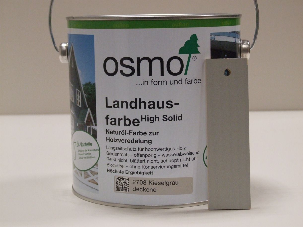 OSMO Landhausfarbe Kieselgrau 2708, 

2,5 l; 11400123

