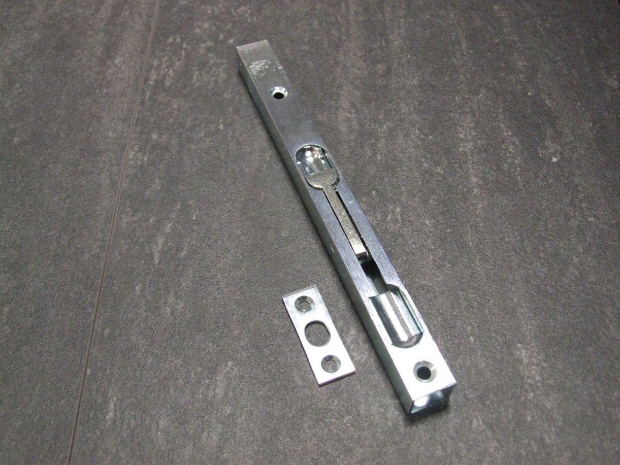 Rohrkantriegel mit Kipphebel Nr. 411, 

17x15x200mm, hellverzinkt, 41113020

