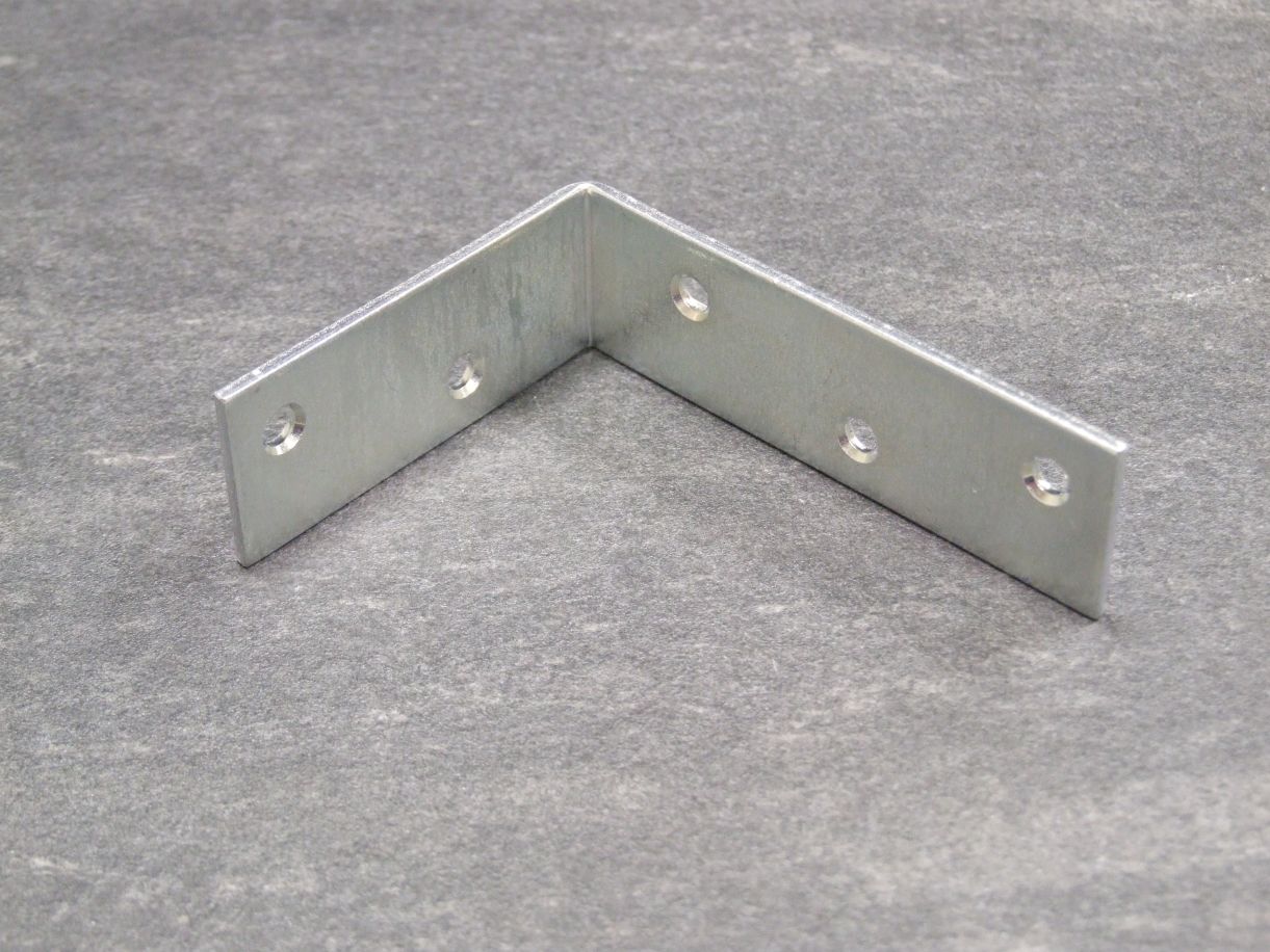 Balkenwinkel 75x100x30x3,0 mm, 

gelb/blau verzinkt, 332259

