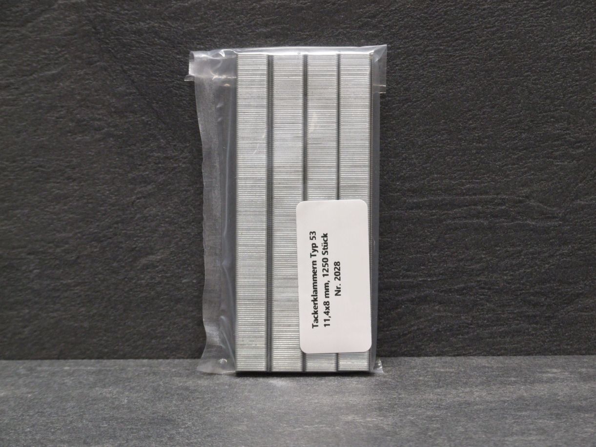 Tackerklammern Typ 53, 11,4x8 mm, 

1250 St. Rapid

