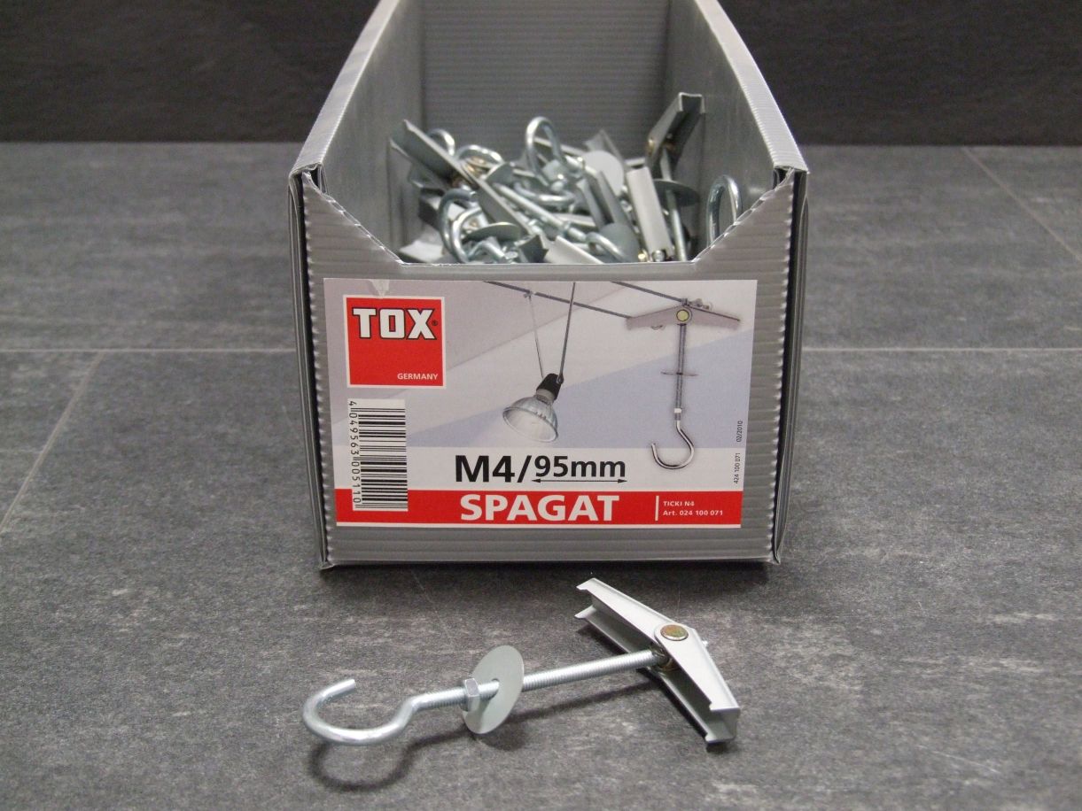 TOX Federklappdübel 

Pirat Eddi-S, M4 Haken,

50 Stück/ VE., 024100071

