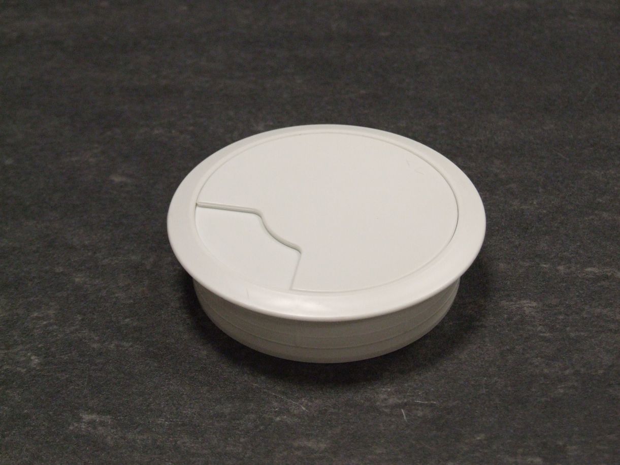 Kabelset 2-tlg. Ø 80 mm, 

Kunststoff weiß, 428.96.704

