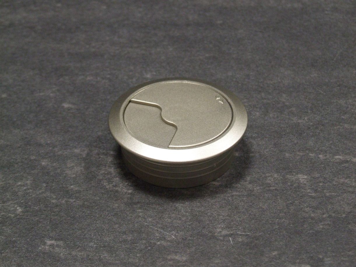 Kabelset 2-tlg. Ø 60 mm, 

Kunststoff edelstfärbig, 631.21.002

