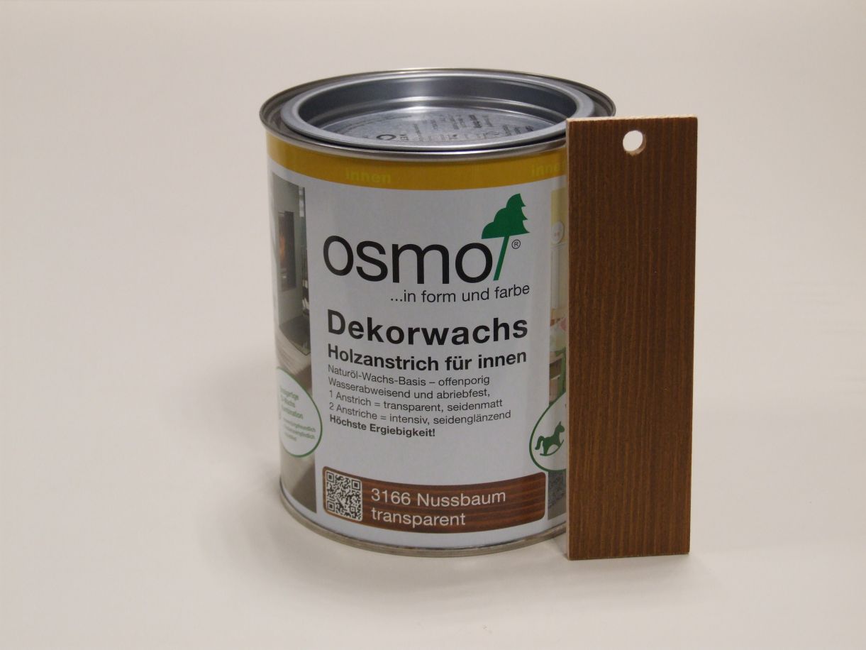 OSMO Dekorwachs Nußbaum transparent 3166, 

0,75 l,10100082


