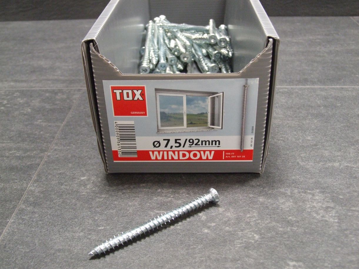 Rahmenschraube Window Pro SK

7,5x92 mm, mit Senkkopf, 09110135


