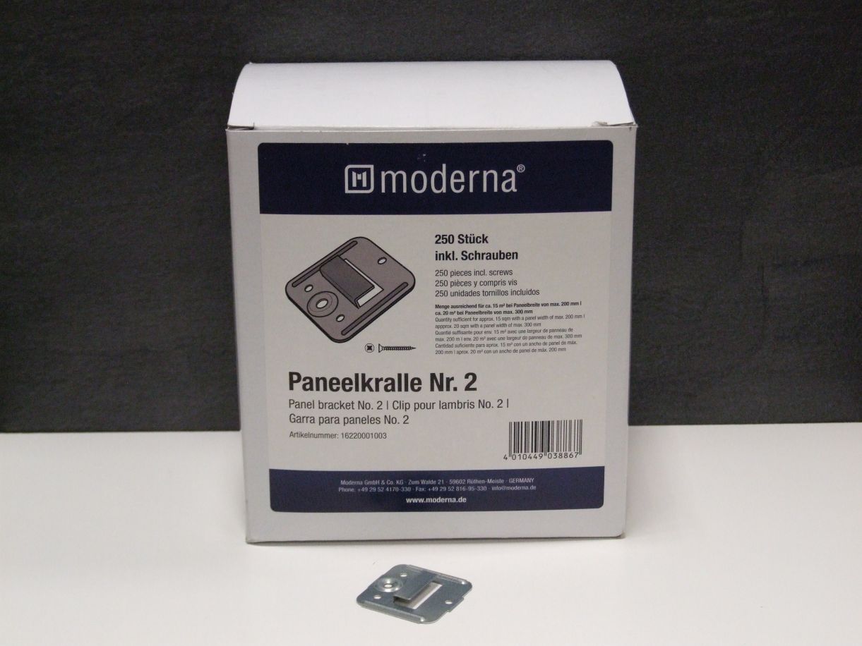 moderna Paneelkralle Nr. 2 - Art. 61010

(250 St./Pak.)

