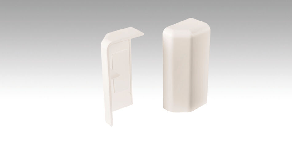 Endkappe selbstklebend zu FUL 

Profil 15 MK / 20 PK / 20 PK Aqua 

Weiß 2001 (2 St./VE) - Art. 800034-03-02001

