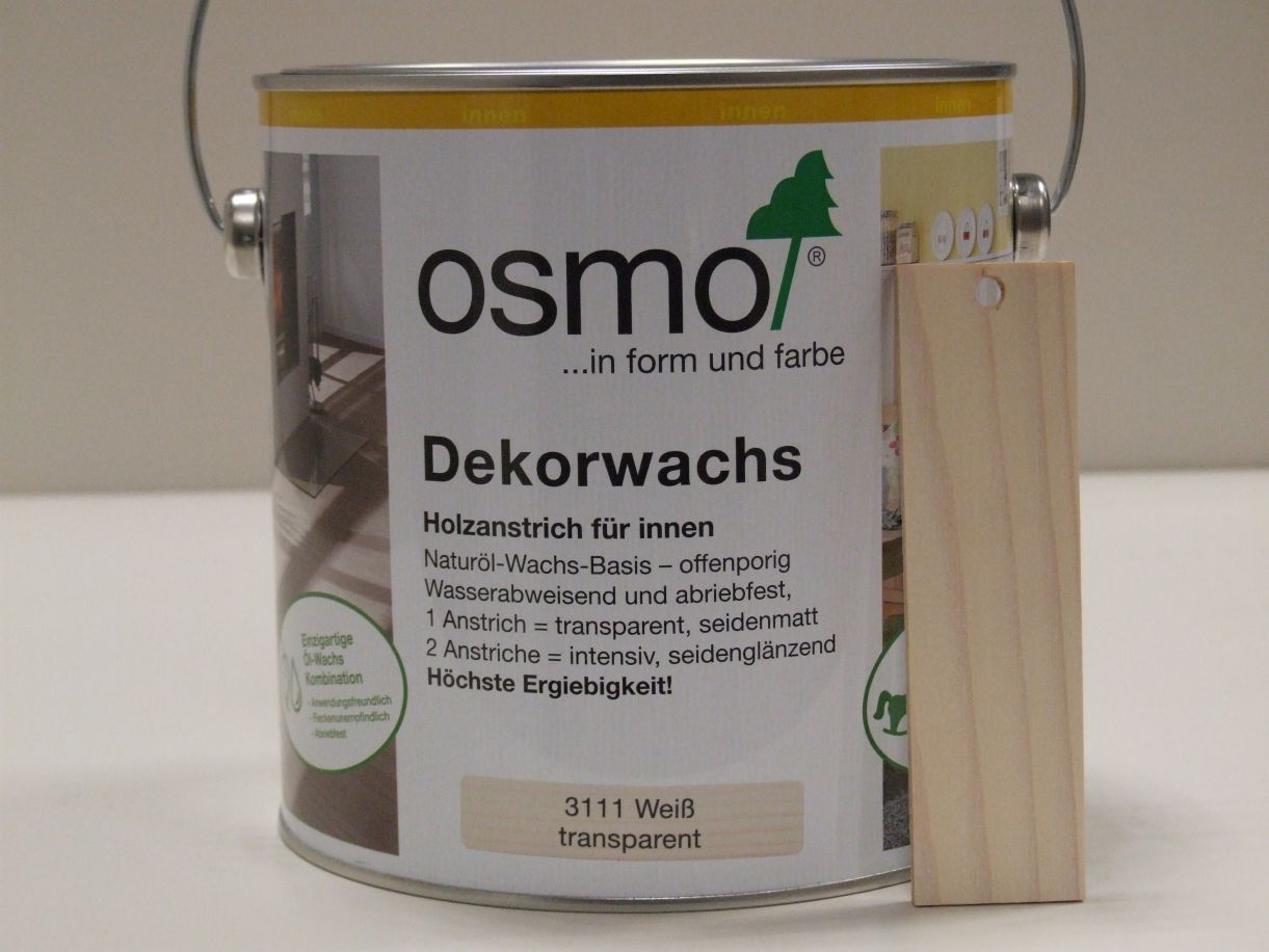 OSMO Dekorwachs Weiß transparent 3111; 

2,5 l; 10100006

