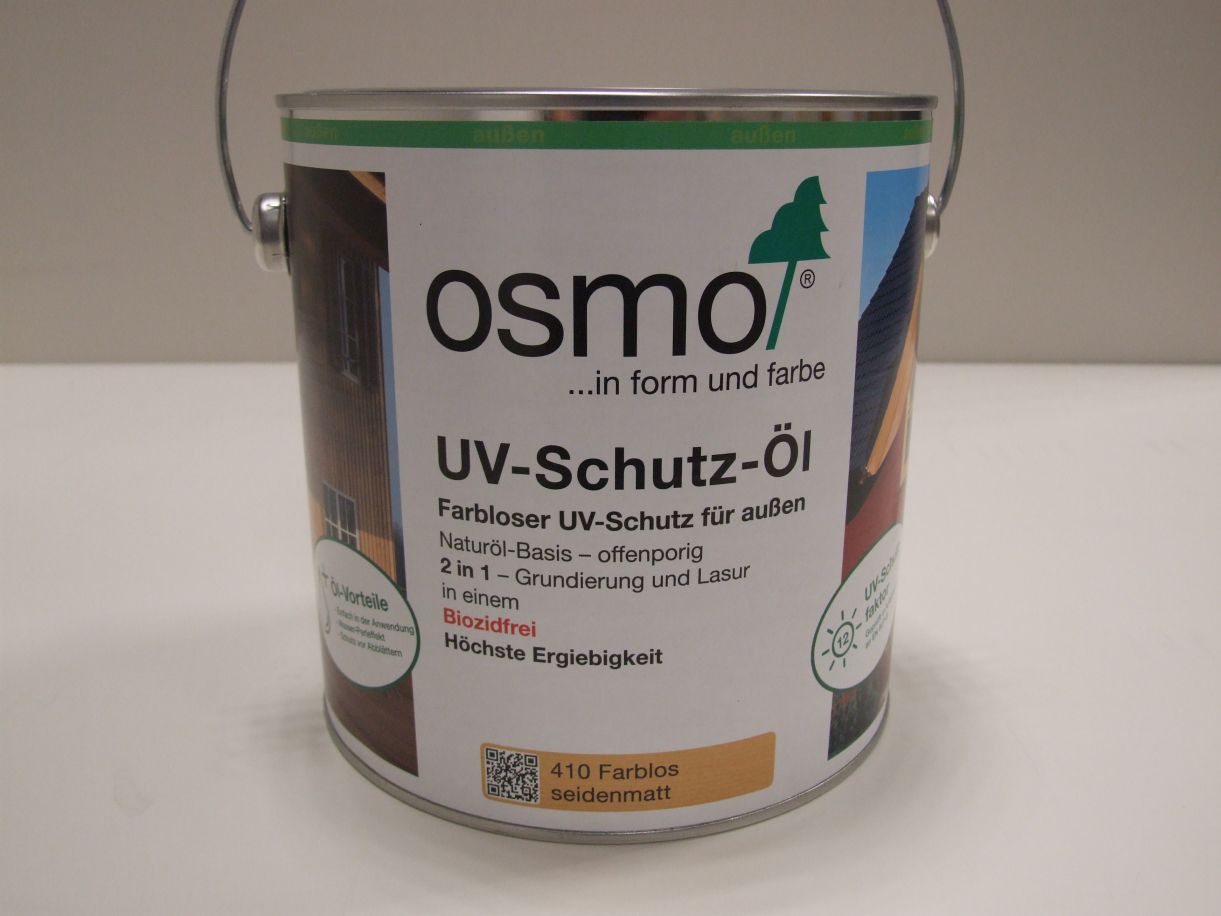 OSMO UV-Schutz-Öl 410 farblos,

wirkstofffrei, 2,5 l; 11600022

