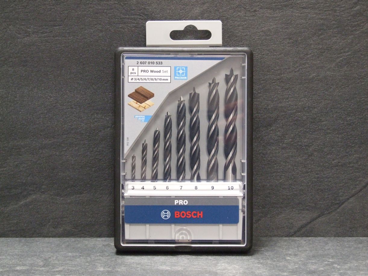 Bosch Holzbohrersatz 8-teilig, 

3/4/5/6/7/8/9/10 mm, 2607010533

