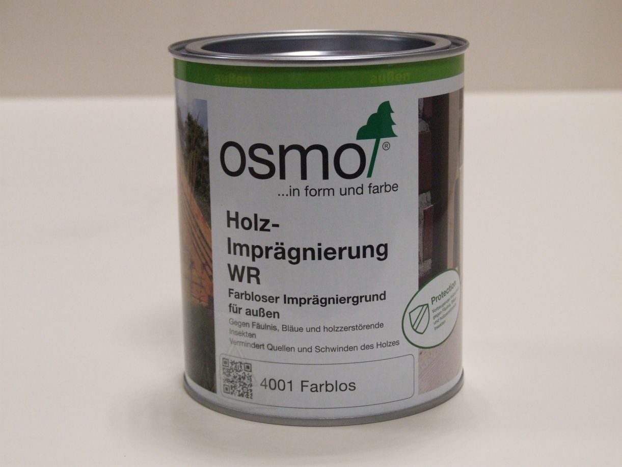 OSMO Holzimprägnierung WR 4001 farblos, 

0,75 l; 13800001

