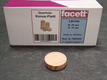 Konusplättchen 35 mm Lärche, 

ca. 140 St./Karton; 590520

