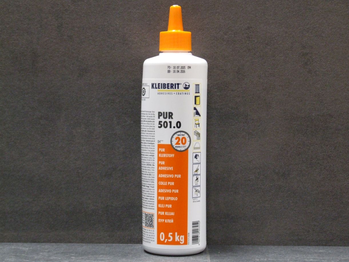 Kleiberit 1K-PUR Klebstoff braun, 501.0

500gr. offene Zeit 20 min

