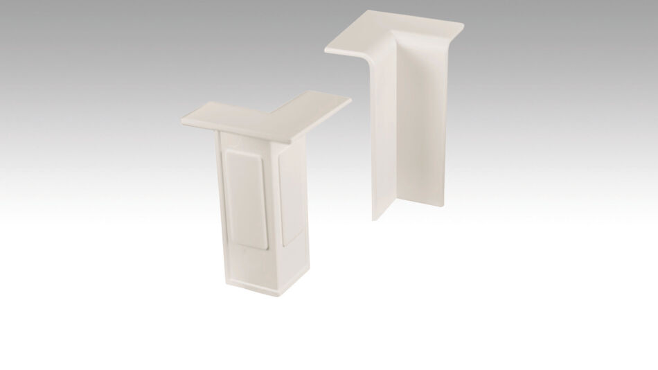 Innenecke selbstklebend zu FUL Profil 

15 MK / 20 PK / 20 PK Aqua 

Weiß 2001 (4 St./VE) - Art. 800034-01-02001

