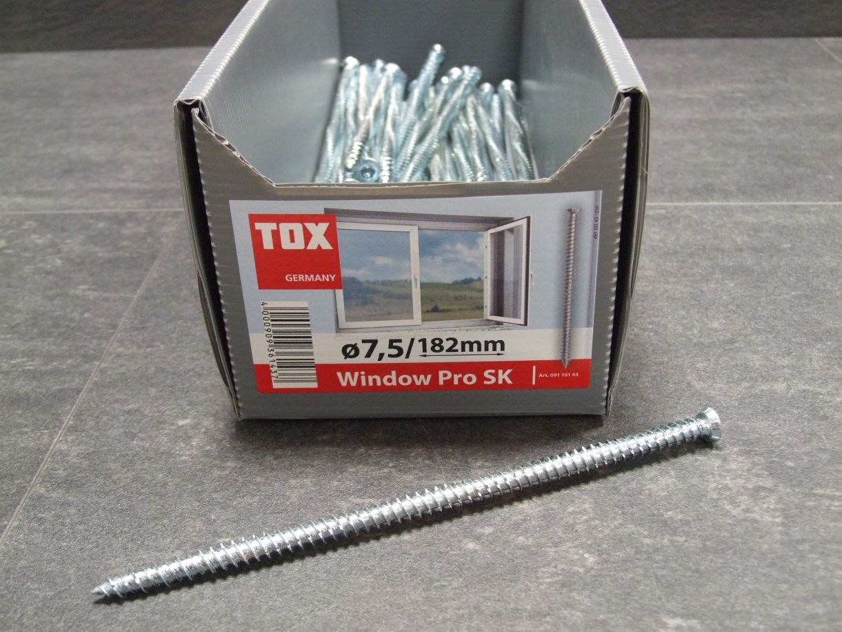 Rahmenschraube Window Pro SK 

7,5x182 mm, mit Senkkopf, 09110143

