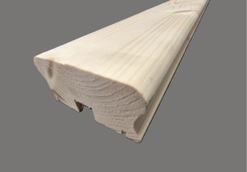 Handlauf flach mit Nut 19 mm Fichte 

45x95 mm

