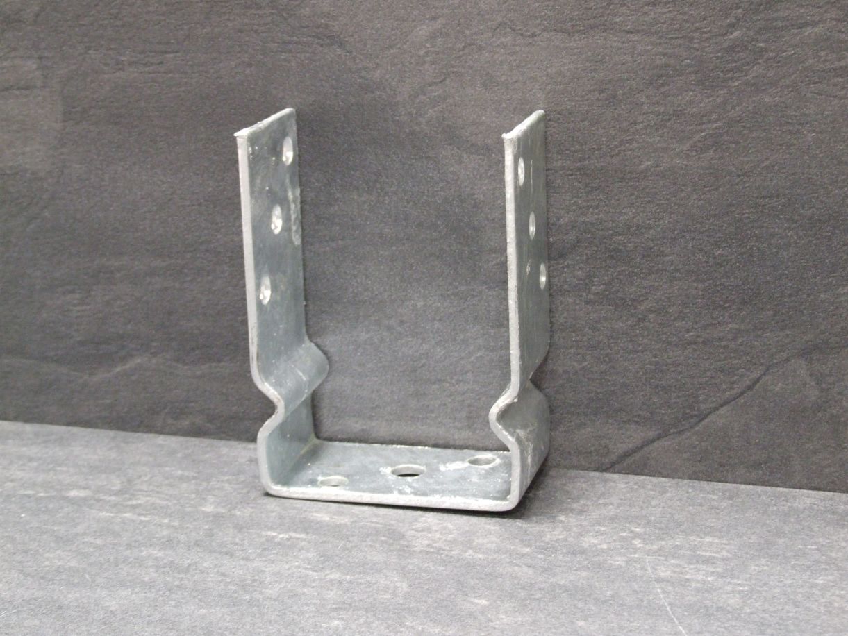 Pfostenträger U-Form mit seitlicher Pfosten-

auflage, 101x150 mm, feuerverzinkt, 217631


