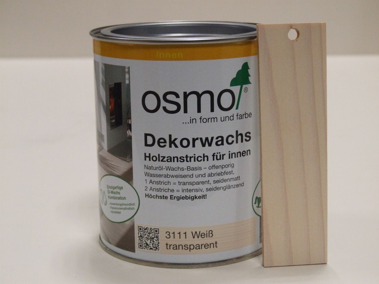 OSMO Dekorwachs Weiß transparent 3111; 

0,75 l; 10100005

