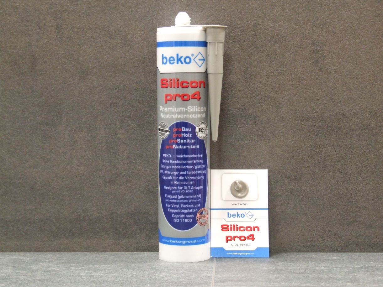 Silicon pro4 Premium neutralvernetzende 

Dichtmasse, Farbe manhattan, 310 ml, 224 04


