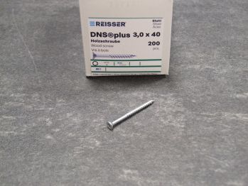 DNS plus Spanplattenschraube 3x40 mm, TG,

TX 10, blau passiviert, VE=200 St., 525039 

