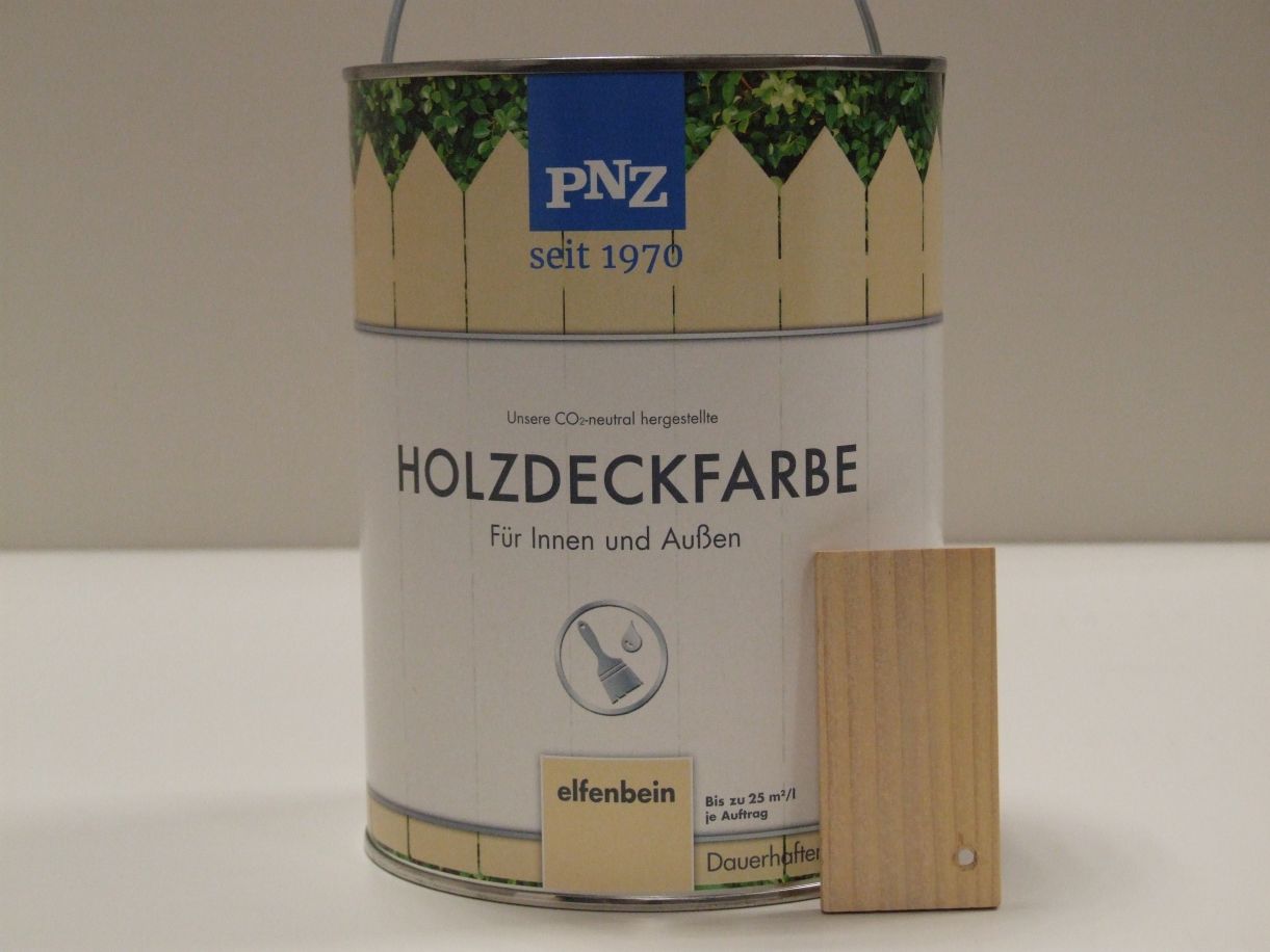 PNZ Holzdeckfarbe elfenbein, 2,5 l; 75008

