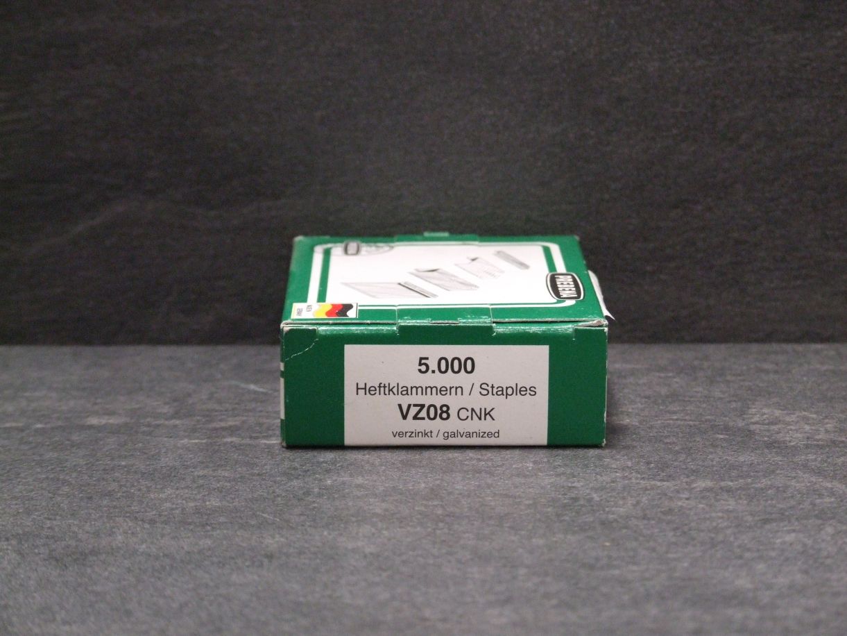 PREBENA Tackerklammern VZ08CNK, 

10,5x8 mm, Typ VZ, verzinkt, 5000 St./VE

